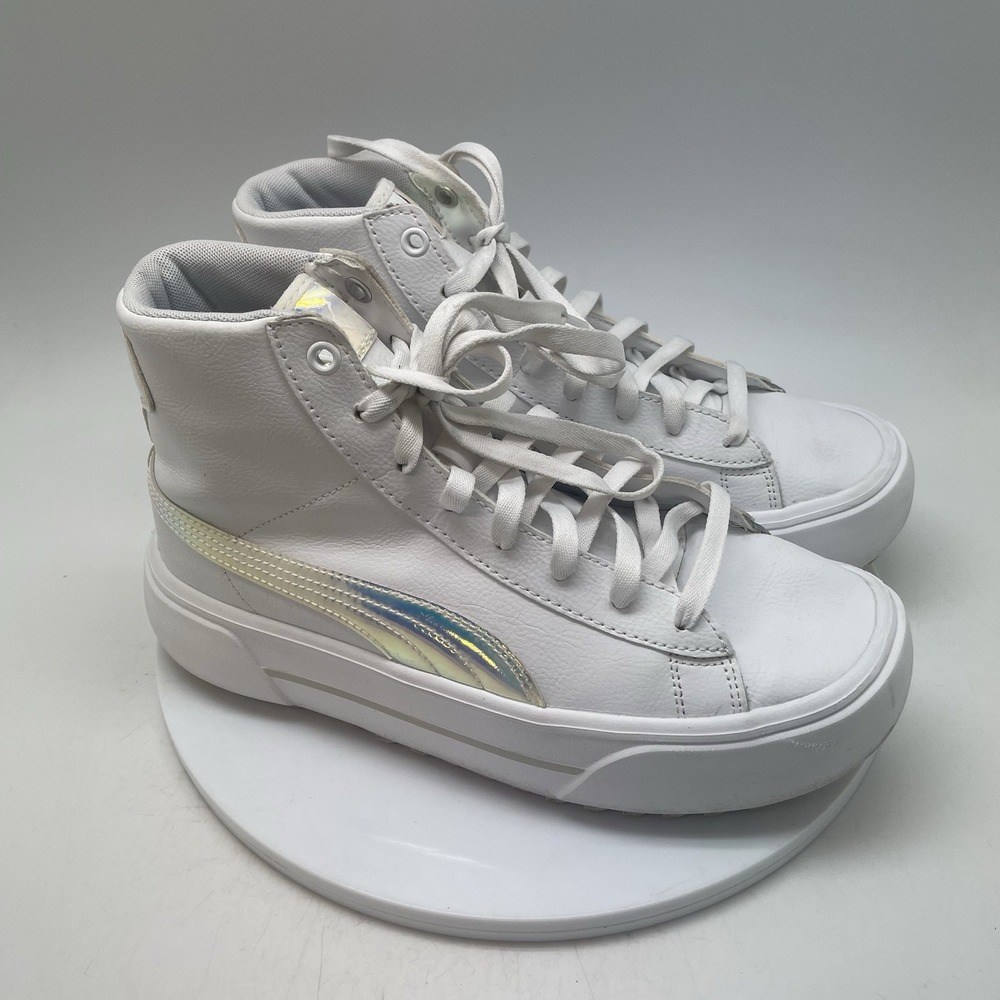 Puma Kaia Mid Irisistable Womens Size 9 White Athletic Walking Shoe Sneakers